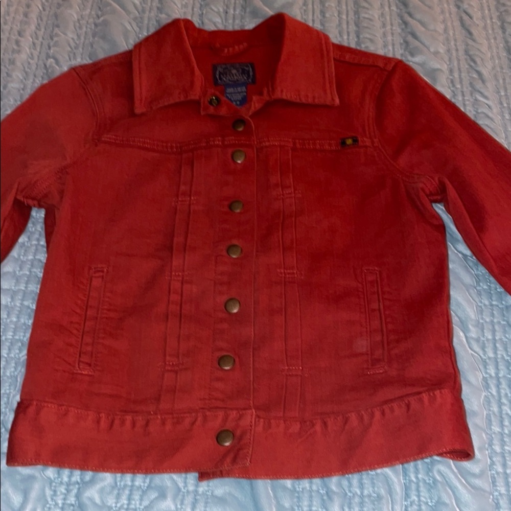 Lucky Brand Red Denim Jacket